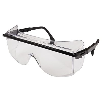 UVEX ASTRO OTG 3001 SAFETY SPECTACLE BLACK FRAME